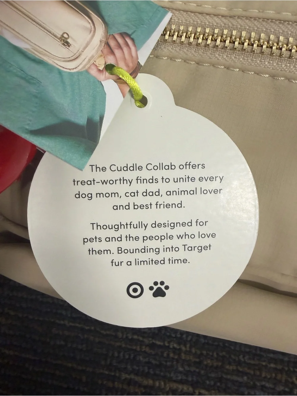 The Cuddle Collab Pet Parent Beige Crossbody Bag